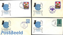 4 covers with special cancellations on topic Chess