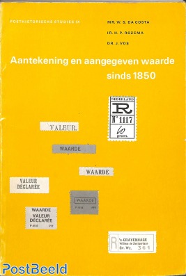 Aantekening en aangegeven waarde sinds 1850, 103blz 1984