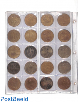 Collection of 20 silver 10DM coins