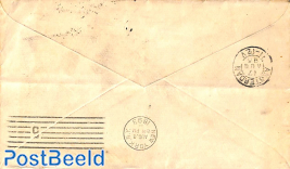 Envelope 2c, uprated from CHICAGO to Amsterdam