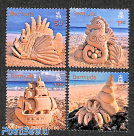 Sand sculptures 4v