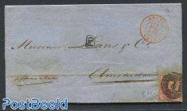 Folding letter from Antwerpen to Amsterdam. See Anvers mark.