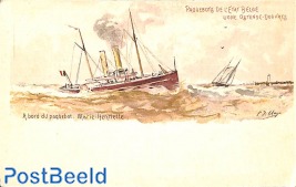 Illustrated postcard 10c, Marie-Henriette