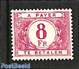 8fr, postage due, Stamp out of set