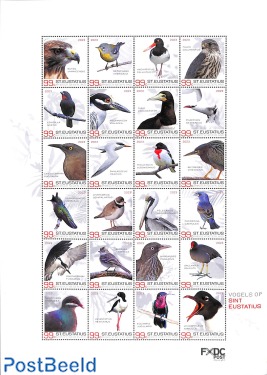 Birds, St Eustatius m/s, personal stamps