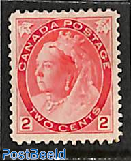 2c, type II, Stamp out of set