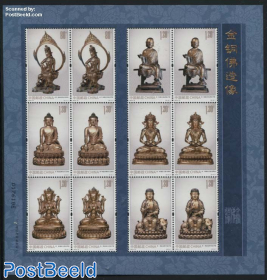 Buddha statues minisheet