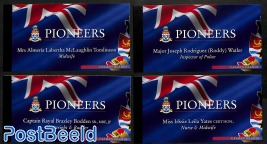 Pioneers 4 booklets (each with 6 stamps)