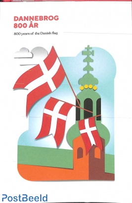 Danish flag 800 years booklet
