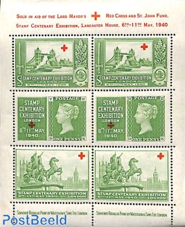 Stamp Centenary exhibition promotional m/s