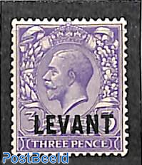 Levant, 3p, Stamp out of set