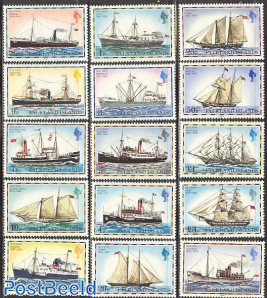 Postal ships 15v (with year 1982)