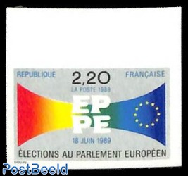 European elections 1v, imperforated
