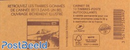 Timbres, Booklet with 12x rouge s-a