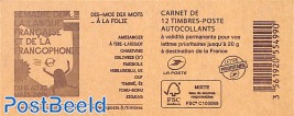 Semaine de la langue, Booklet with 12x rouge s-a
