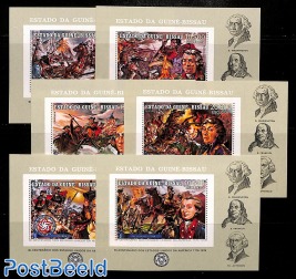 US Independence bicentenary 6 s/s, imperforated