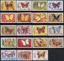 Definitives 19v, butterflies