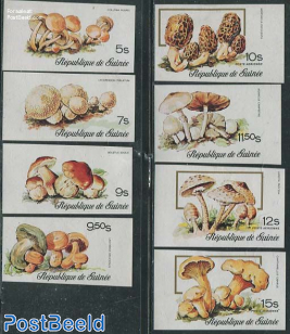 Mushrooms 8v, imperforated