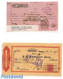 2x stationary with Revenue stamps