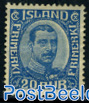 20A blue, Stamp out of set