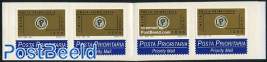 Priority stamp booklet with 4 s-a stamps
