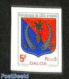Daloa coat of arms 1v imperforated