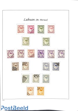 Lot Victoria stamps o/*,  Labuan