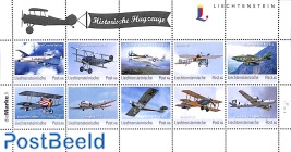 Historical planes 10v m/s (pers. stamps No. 8)