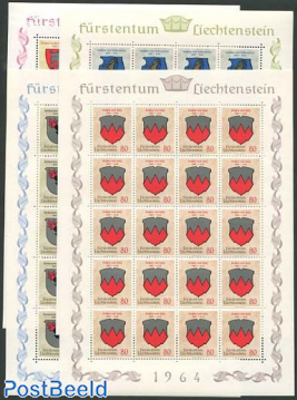 Coat of arms 4 minisheets