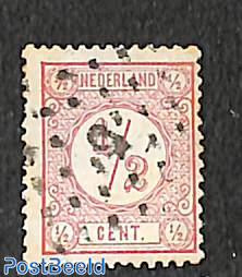 1/2c, Type II, Perf. 13.5:13.25, Stamp out of set