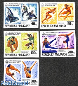 Olympic Games Montreal 5v imperforated