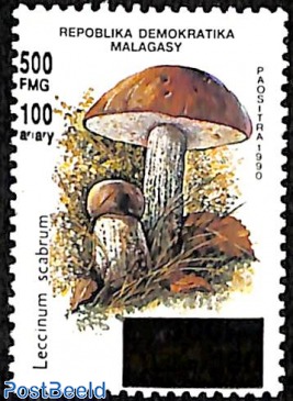 mushroom, overprint