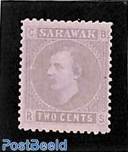 Sarawak, 2c, Stamp out of set, without gum
