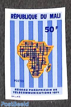 Panafrican Telecom net 1v, Imperforated