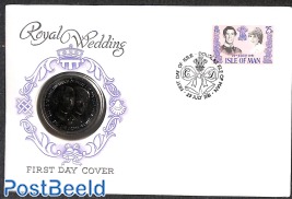Coin letter, Royal Wedding with coin