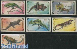 Reptiles 7v imperforated