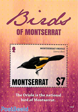 Birds of Montserrat s/s