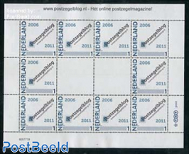 Postzegelblog 2006-2011 minisheet
