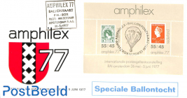 Amphilex balloon flight s/s, Cover with special cancellation