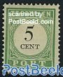 5c, Postage due, Type III, Stamp out of set