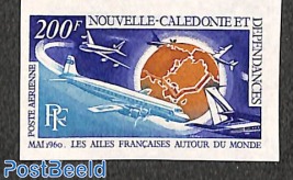 French flights around the world 1v, imperforated