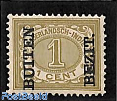 1c, BUITEN BEZIT, Stamp out of set