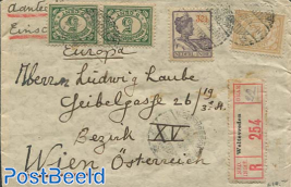 Letter from Weltevreden to Vienna, registered.