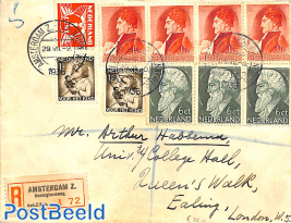 Registered letter from Amsterdam to London