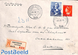 Registered letter from Amsterdam-Kerkstraat