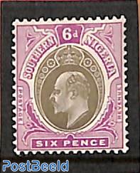 South Nigeria, 6d, WM Mult. Crown-CA, Stamp out of set