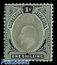 South Nigeria, 1sh, WM Mult. Crown-CA, Stamp out of set