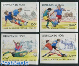 Worldcup football 4v, imperforated