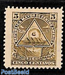 5c, with WM, Stamp out of set