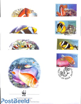 WWF, sea anemones & fish 4v